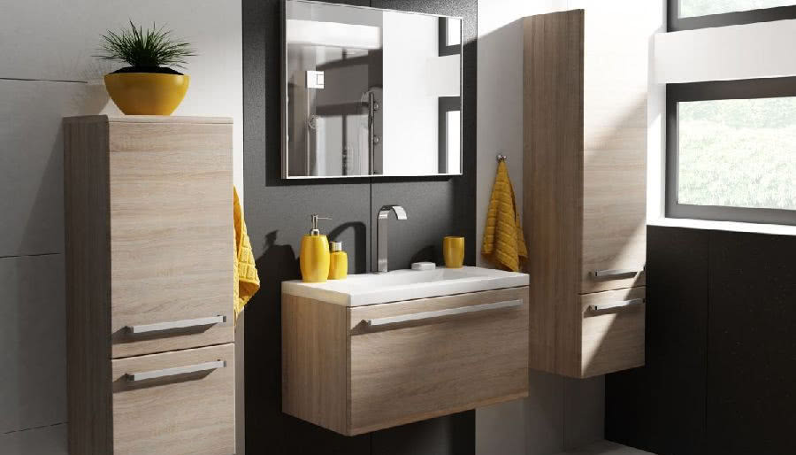 Drewno w łazience - praktyczny kompromis