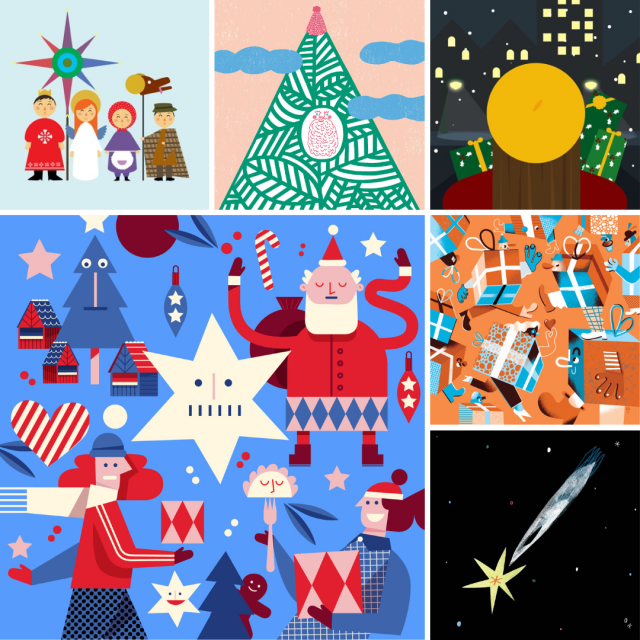 designerska kartka świąteczna