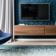 Aranżacja z motywem pawiego pióra