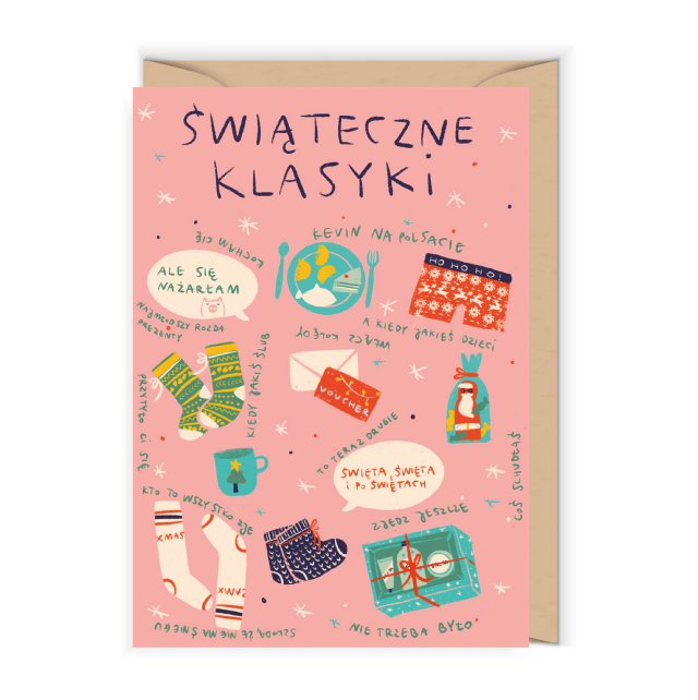 designerska kartka świąteczna