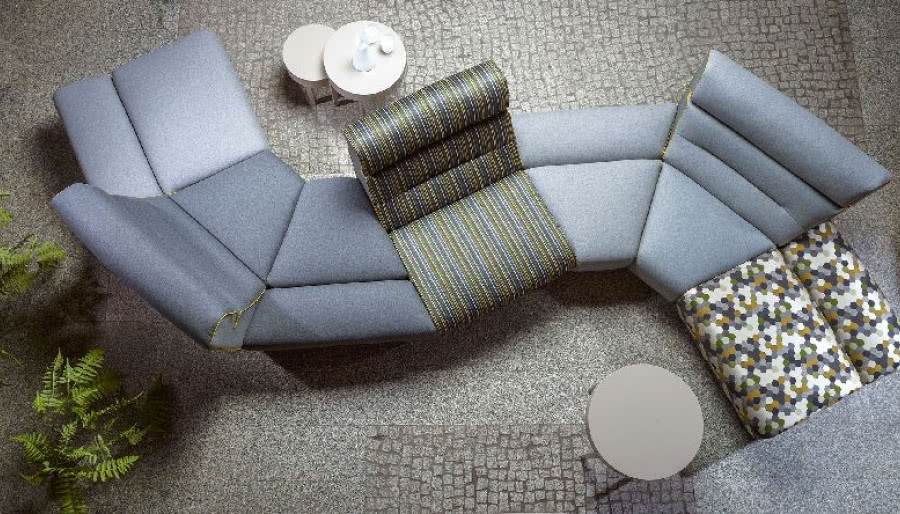 Sofa modułowa Swing W126 - kanapa bez kantów, za to z fantazją