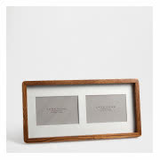 Drewniana ramka na dwa zdjęcia