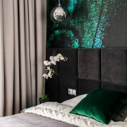 Aranżacja z motywem pawiego pióra