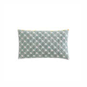 Miętowa, dziergana poduszka Silai, Gan