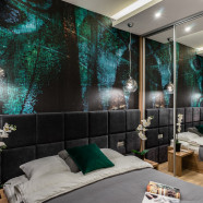 Aranżacja z motywem pawiego pióra