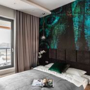 Aranżacja z motywem pawiego pióra