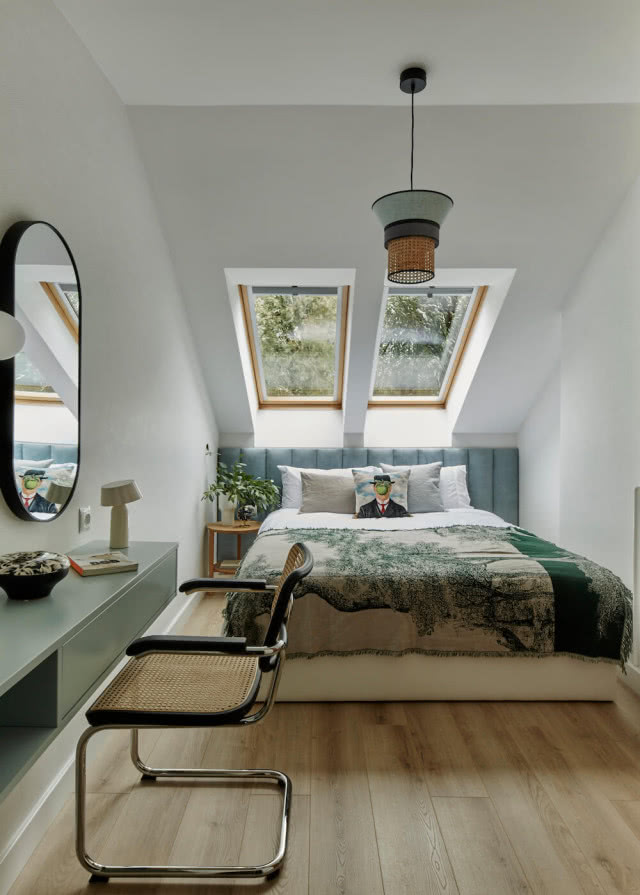 sypialnia na poddaszu