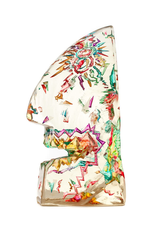 Ekspresyjne rzeźby ze szkła Czesława Zubera.