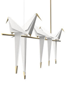 Lampy dekoracyjne Perch w kształcie ptaków, proj. Umut Yamac dla Moooi