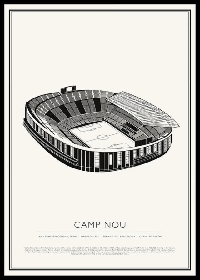 poster z motywem stadionu