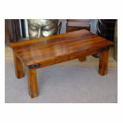 Kolonialny stolik z litego drewna palisandru