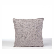 Poduszka szara z cekinami