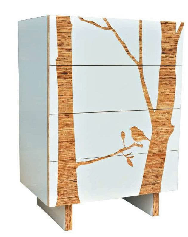 Komoda Iannone Design z frontem pokrytym...