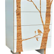 Szafka z blachy po kontenerach i drewna z palet...