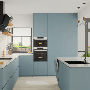 piekarnik do zabudowy, wyspa kuchenne, okap, lodówka