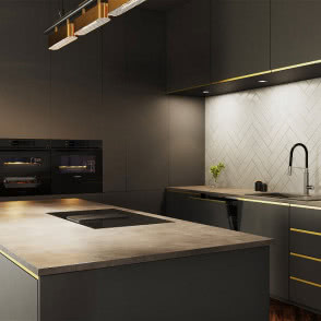 piekarnik do zabudowy, wyspa kuchenne, okap, lodówka