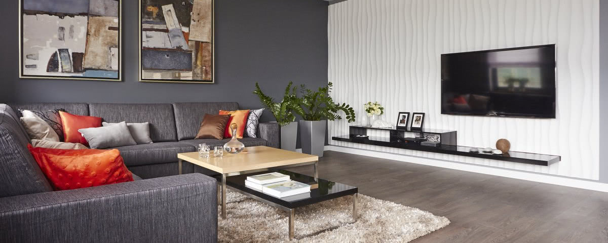 Nowoczesne wnętrza w pogodnym kolorze... grey