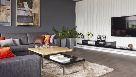 Nowoczesne wnętrza w pogodnym kolorze... grey