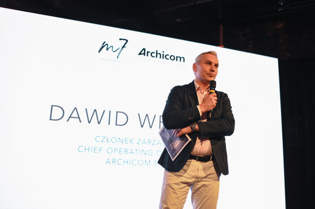 Na zdjęciu: Dawid Wrona - członek zarządu, COO Archicom SA. 