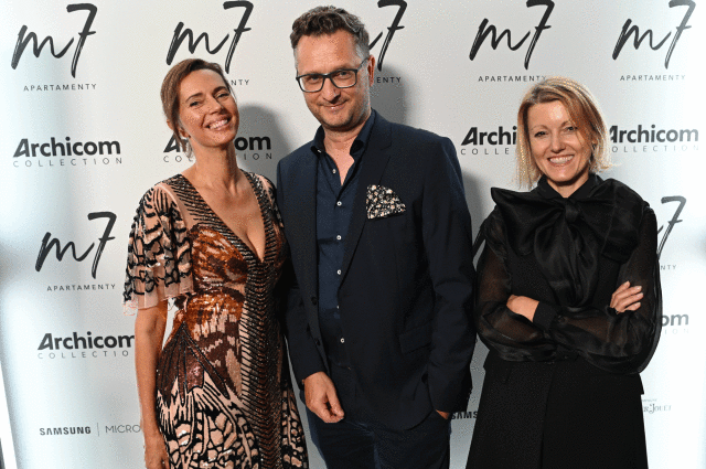 Na zdjęciu (od lewej): Heather Stewart-Whyte, Mikołaj Szymborski - Marketing Director Archicom SA, Marta Cichocka - Head of Marketing Premium Division Archicom SA. 