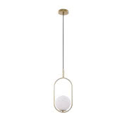 Lampa wisząca Cordel, złota