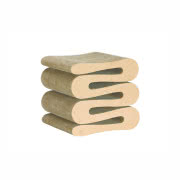 Stołek Wiggle z tektury i płyty pilśniowej