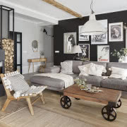 Czarna ściana w pokoju dziecka to piękne tło do...