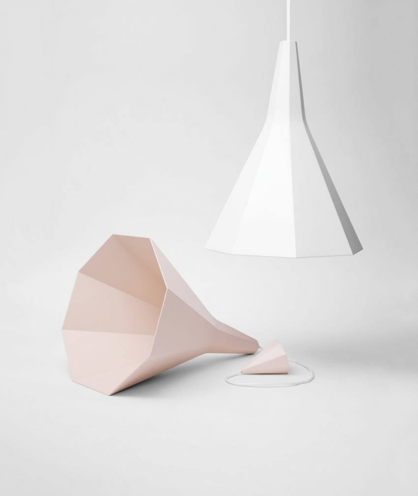 Krater to wisząca lampa wykonana z płyty z...