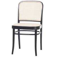 Krzesło 811 Black Grain z ratanową plecionką Cane, TON