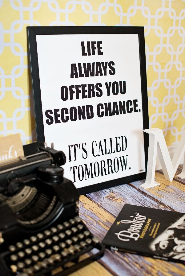 "Życie zawsze daje ci drugą szansę - nazywa się...