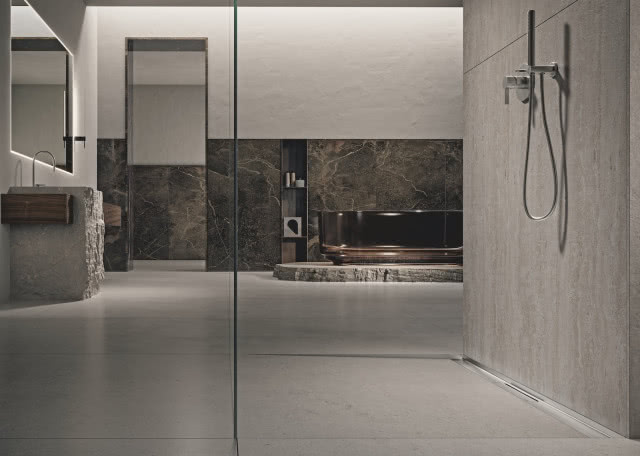 minimalistyczny salon kąpielowy
