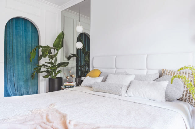 Sypialnia w kolorze białym