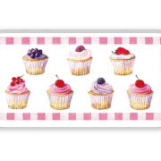 Kolorowy kubek-muffinka w zestawie z pokrywką i...