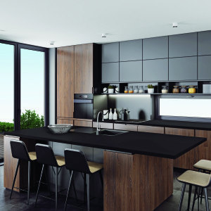 Czarna kuchnia - jak dobrać blaty, podłogę i dodatki?
