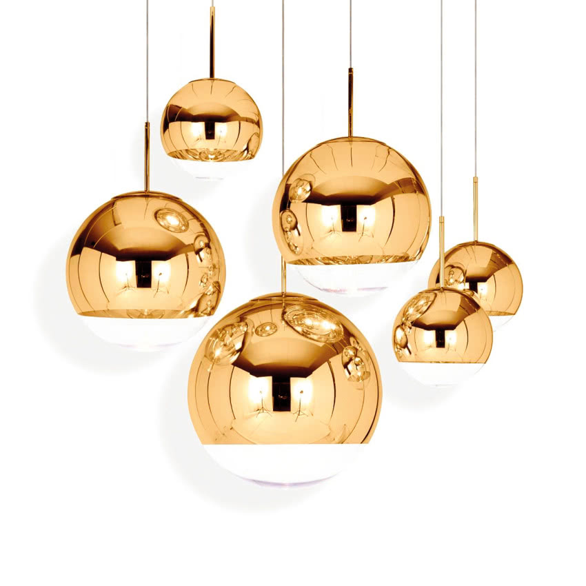 Lampa wisząca Mirror Ball Gold, Tom Dixon, Atak...
