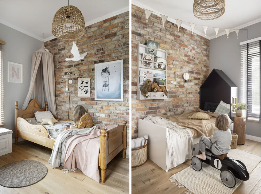 Pokoje trójki dzieci są tak urocze jak same...