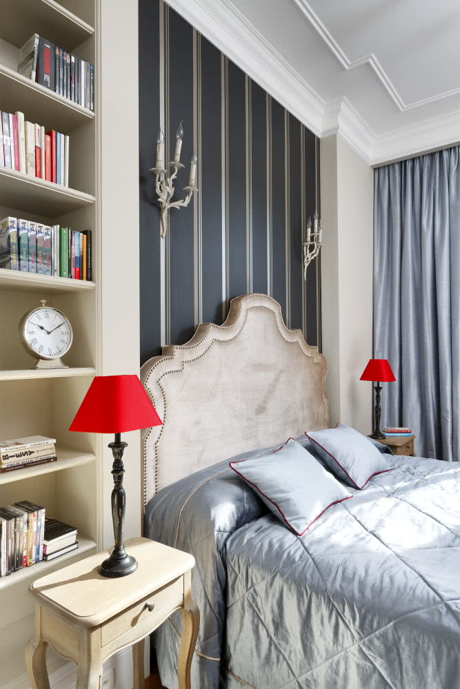 Stylowa, przytulna sypialnia.