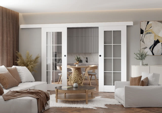 DRE, drzwi Estra 13 przeszklone