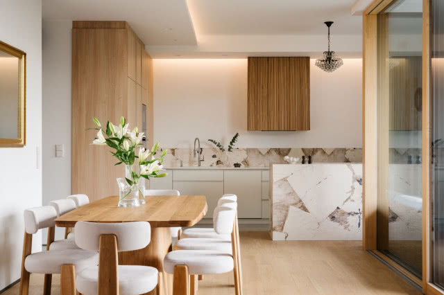 strefa dzienna w stylu minimalistycznym