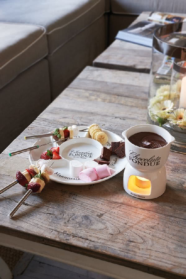 Zestaw do czekoladowego fondue, Riviera Maison,...
