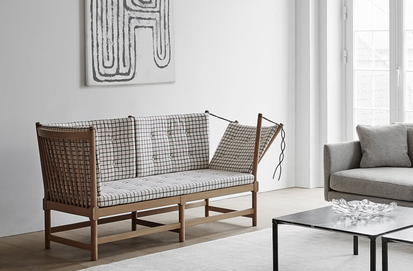 Mogensen zaprojektował sofę Spoke-Back w 1945...