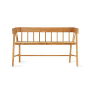 Drewniana ławka ogrodowa naturalna, HKliving