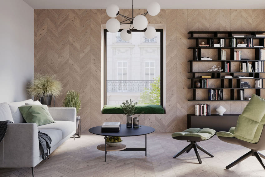 Jawor-Parkiet, FertigParkiet, Chevron Dąb Color...