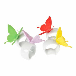 Letnie naczynia z motywami ptaków i motyli