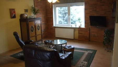 Aranżacja podłużnego salonu