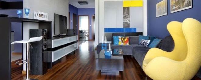 Kolorowe mieszkanie dla singla