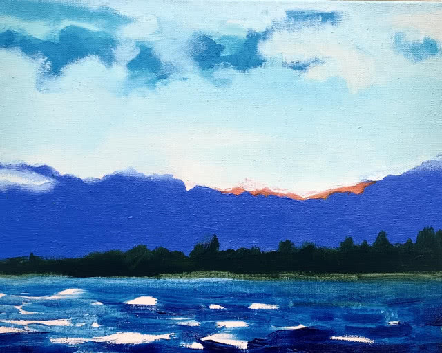 Grzegorz Bolek, „Dobranoc”, 2008, akryl
na płótnie, 40 x 50 cm, 5500 zł