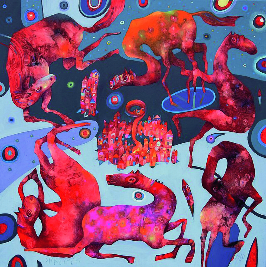 Grzegorz Skrzypek, „Galaktyczny taniec”, 2020,...