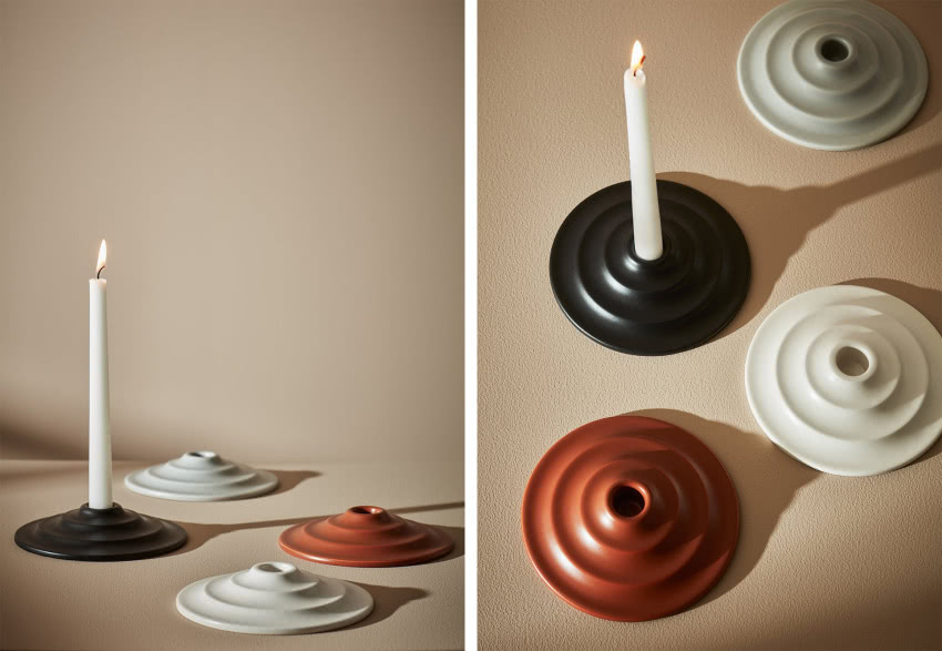Świeczniki z serii Lava zaprojektowane przez...