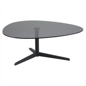 Stolik kawowy Barnsley 103x95 cm blat szklany przydymiony, Actona, 655,20 zł